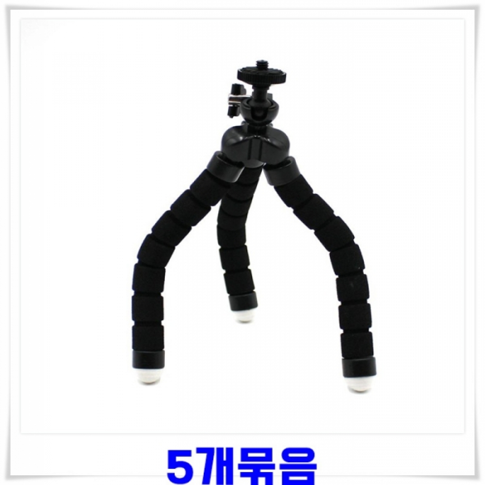 자바라식 셀카 삼각대 5개-색상랜덤발송 셀카봉