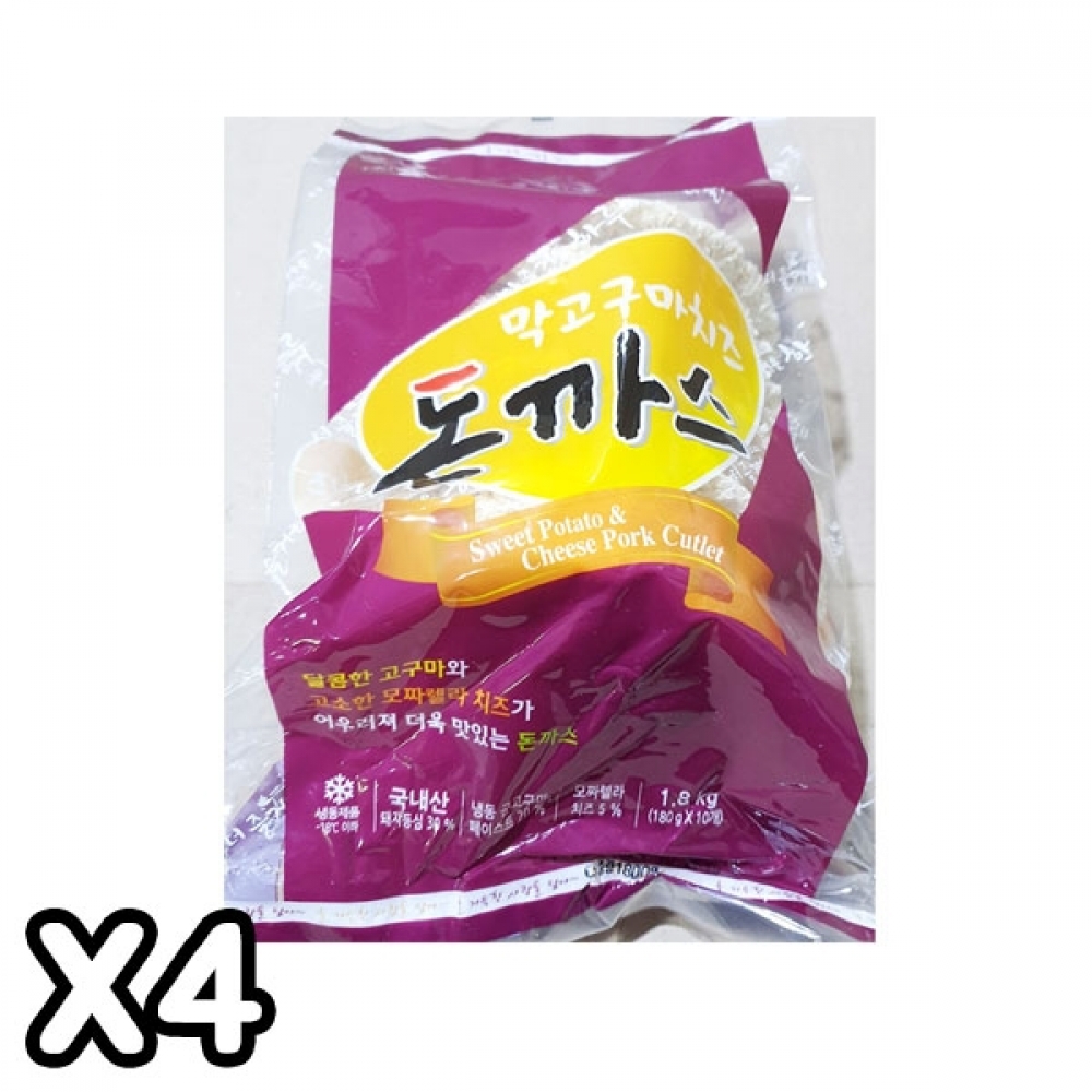 FK 늘찬 막고구마돈까스(180g x10개 1.8K) X4