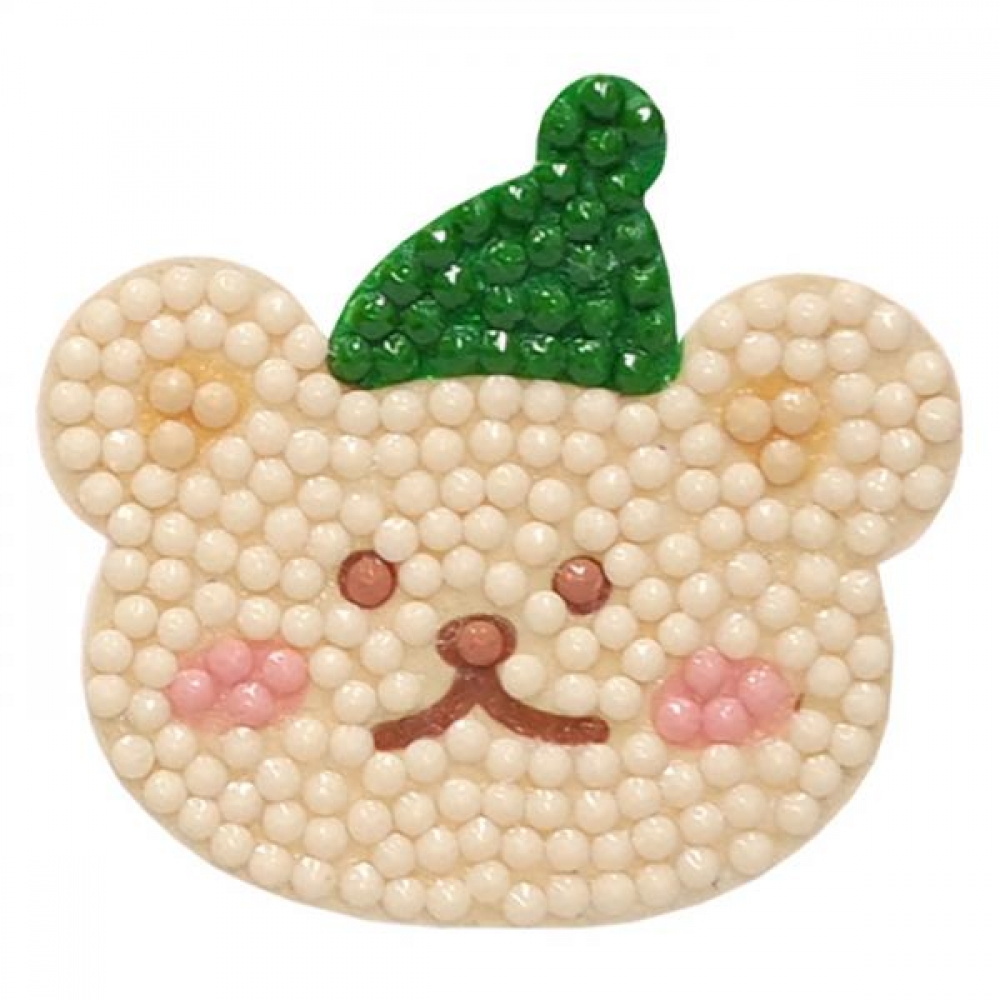 모자 곰돌 (스마트톡) 보석십자수 5x5.5