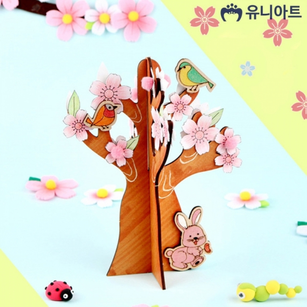 유니아트 (DIY) 3000 봄 벚꽃 나무 만들기 (W039)