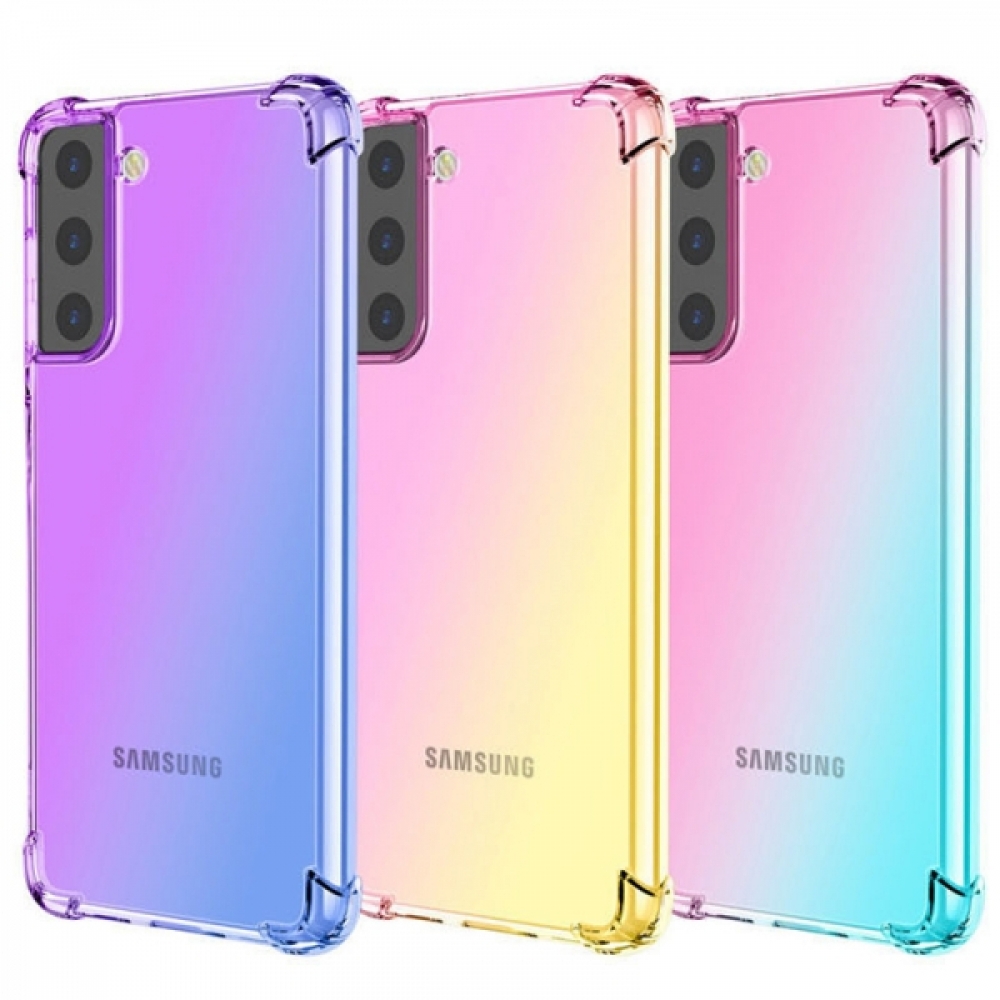 갤럭시S21 그라데이션 더블컬러 젤리 케이스 G991
