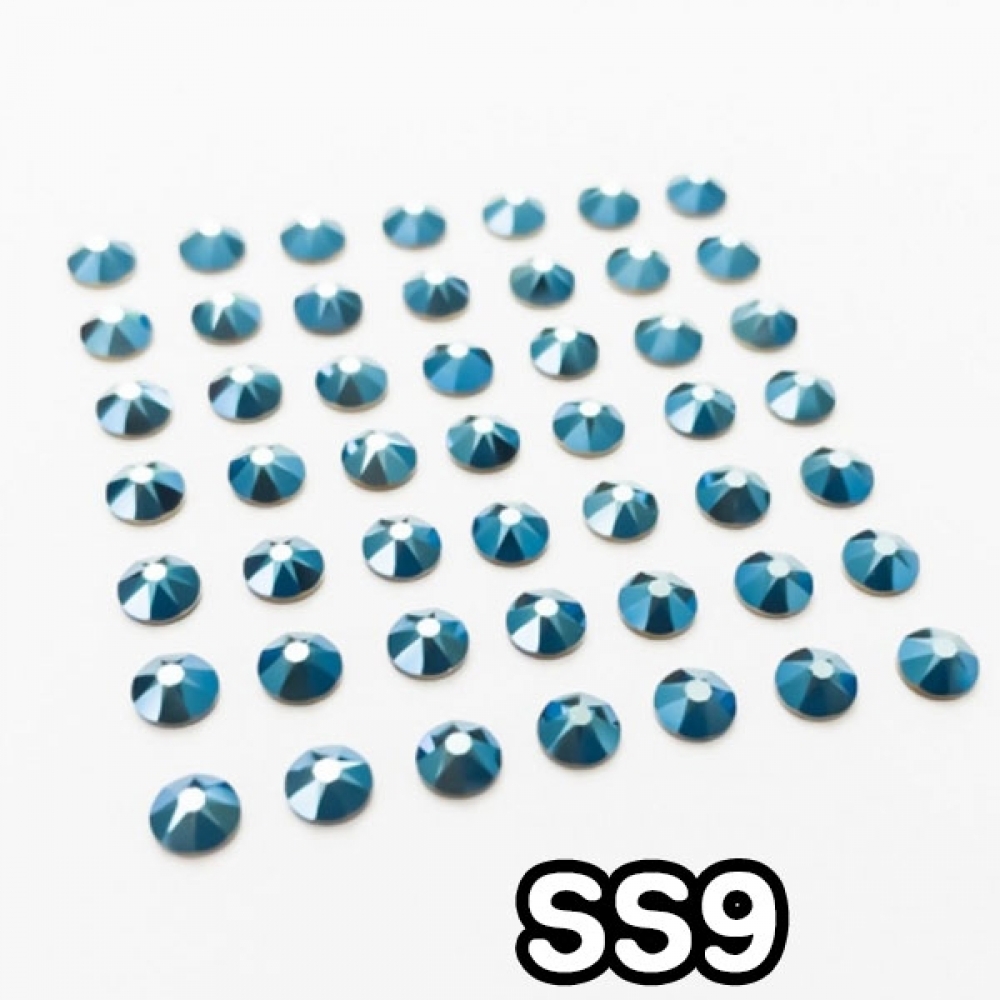 GGD 스와로브스키 평스톤 - 메탈릭블루 SS9 30개