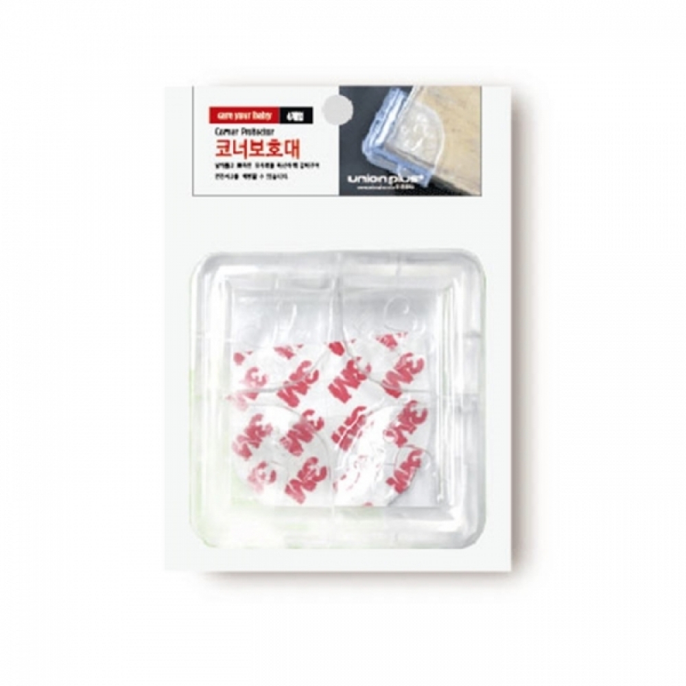 UNP LF0148 코너 보호대 4P 투명 42x42x21mm