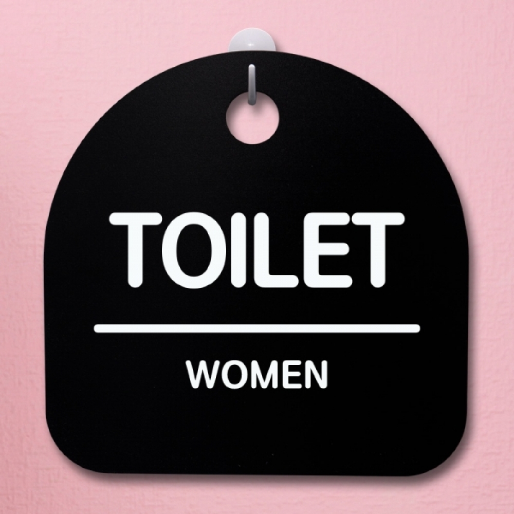 표지판 팻말 푯말 간판 안내판 S4-160-TOILET(WOMEN)(B)