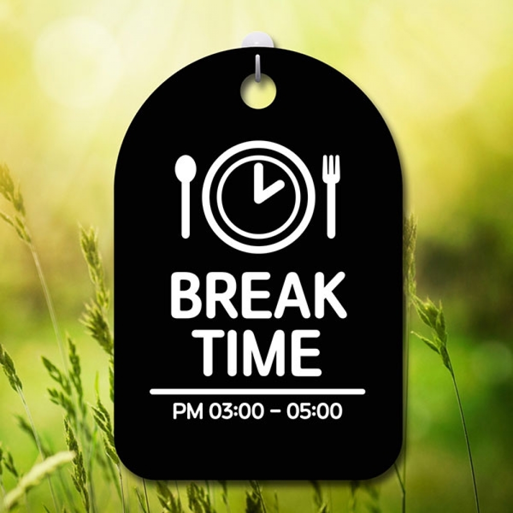 안내판 표지판 간판 푯말 팻말 S6-047(B)REAK TIME(B)