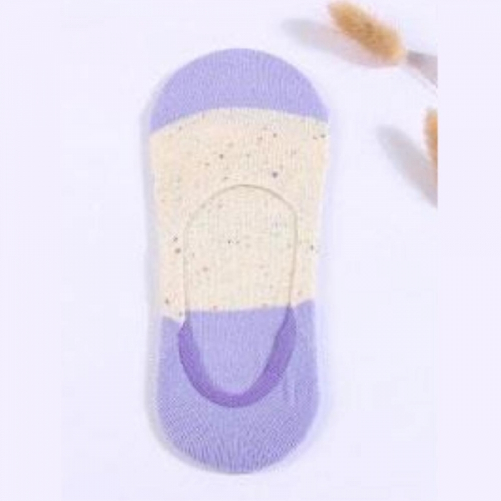 더블 밴드 보카시 디자인 덧신 양말 여성용 여름용
