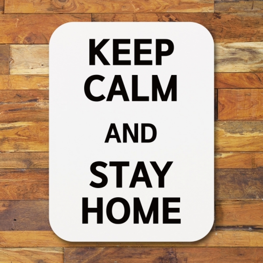 코로나 표지판 포스터 알림판(Q1)-309-STAY HOME