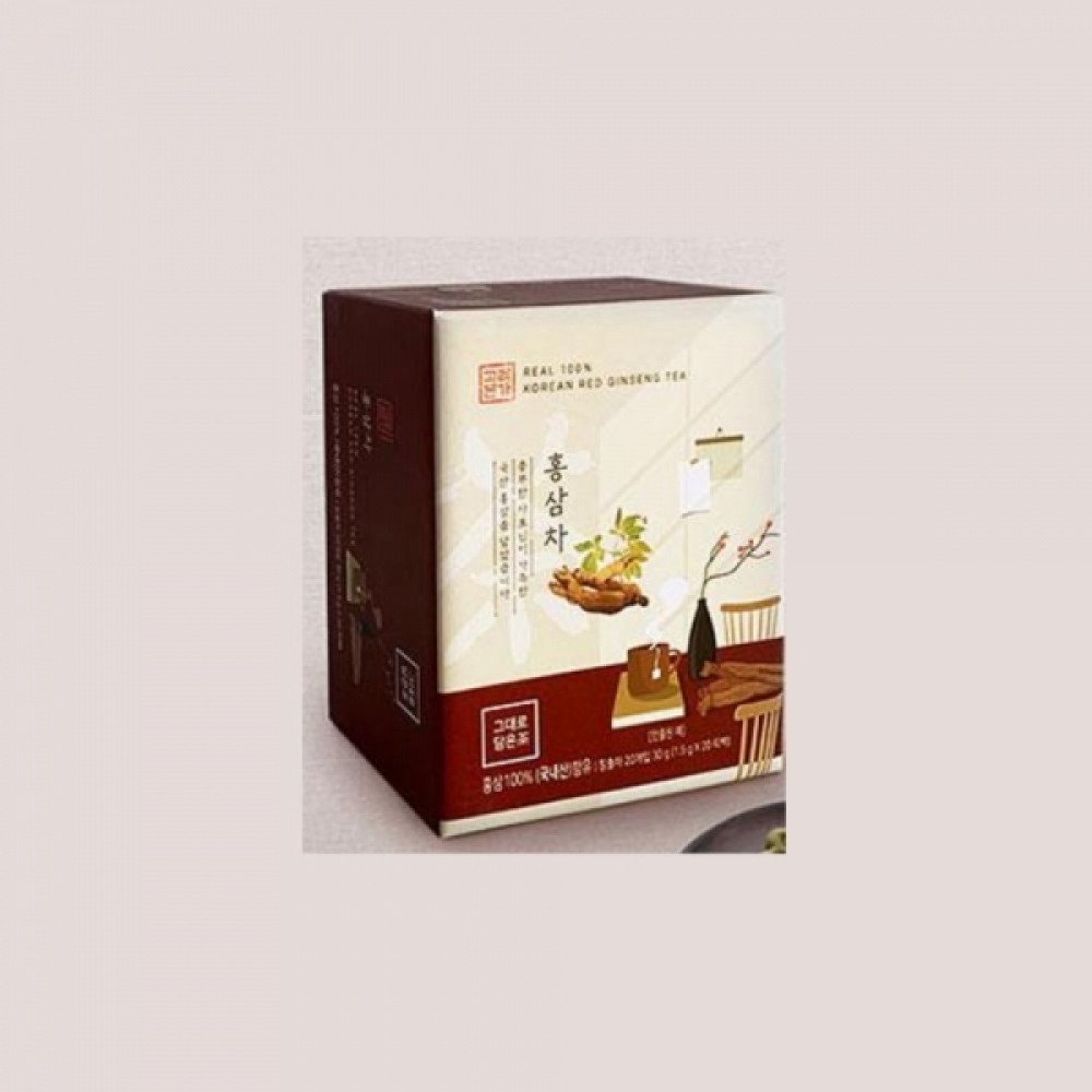 건강한 음료 국산 홍삼차 인삼차 개별포장 티백형 20T