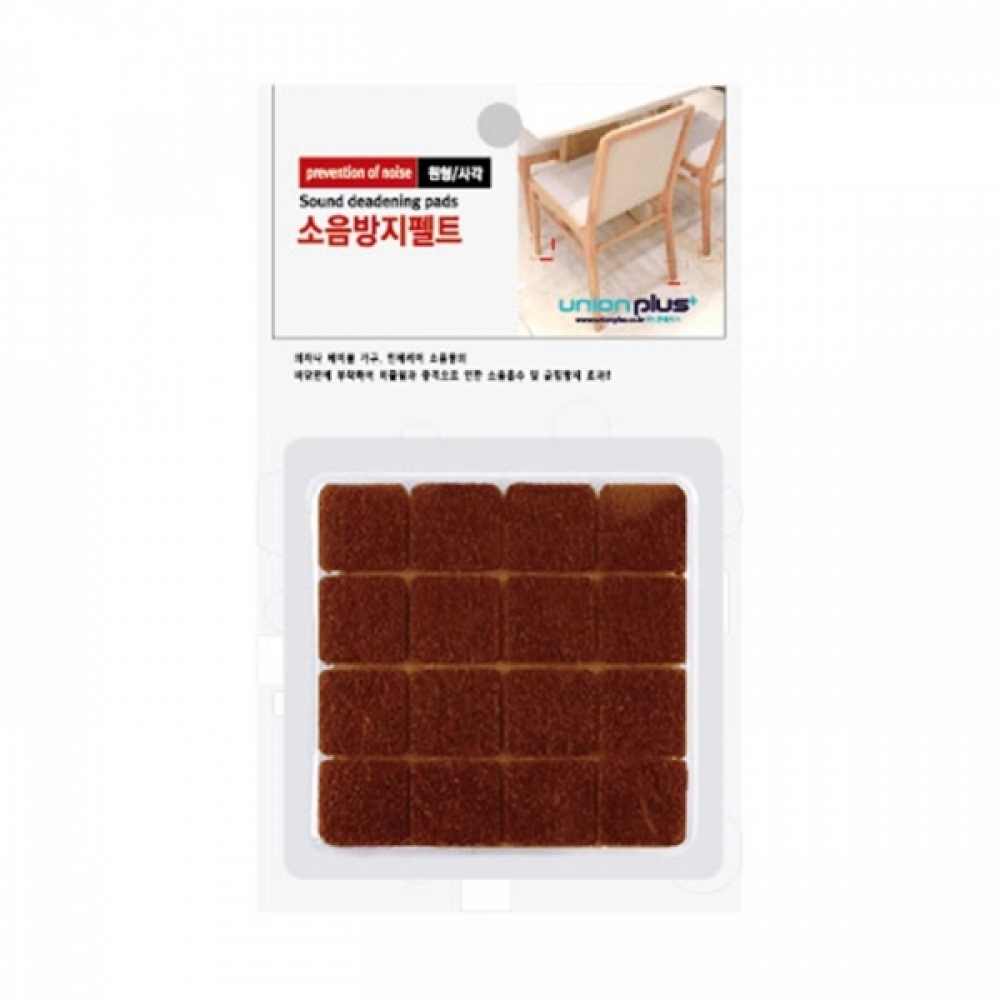 UNP LF0140 소음방지 펠트 사각 18x18mm