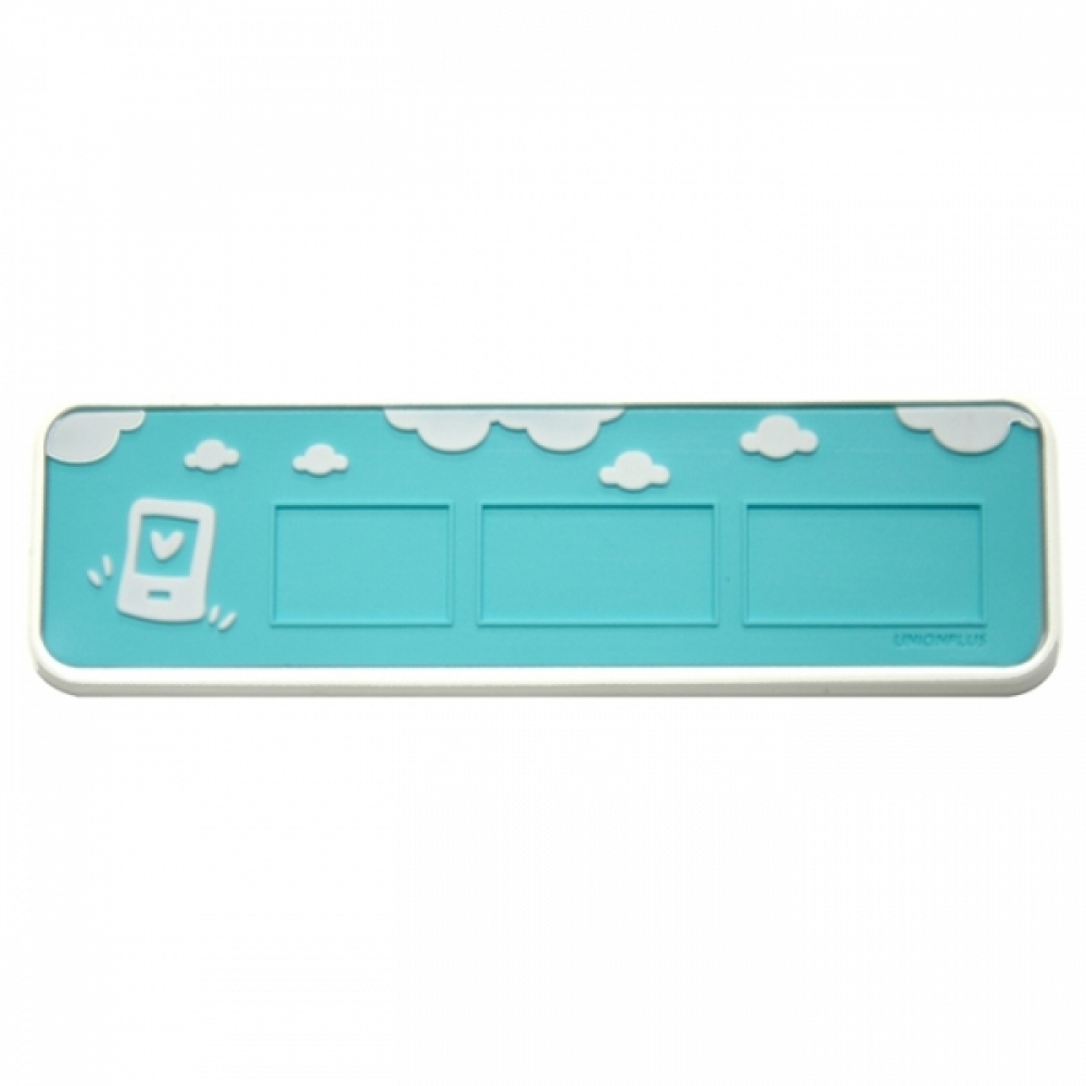 UNP U-0410 표지판 사인 운전자 연락처 스마트 스카이블루 122x35x14mm 하늘