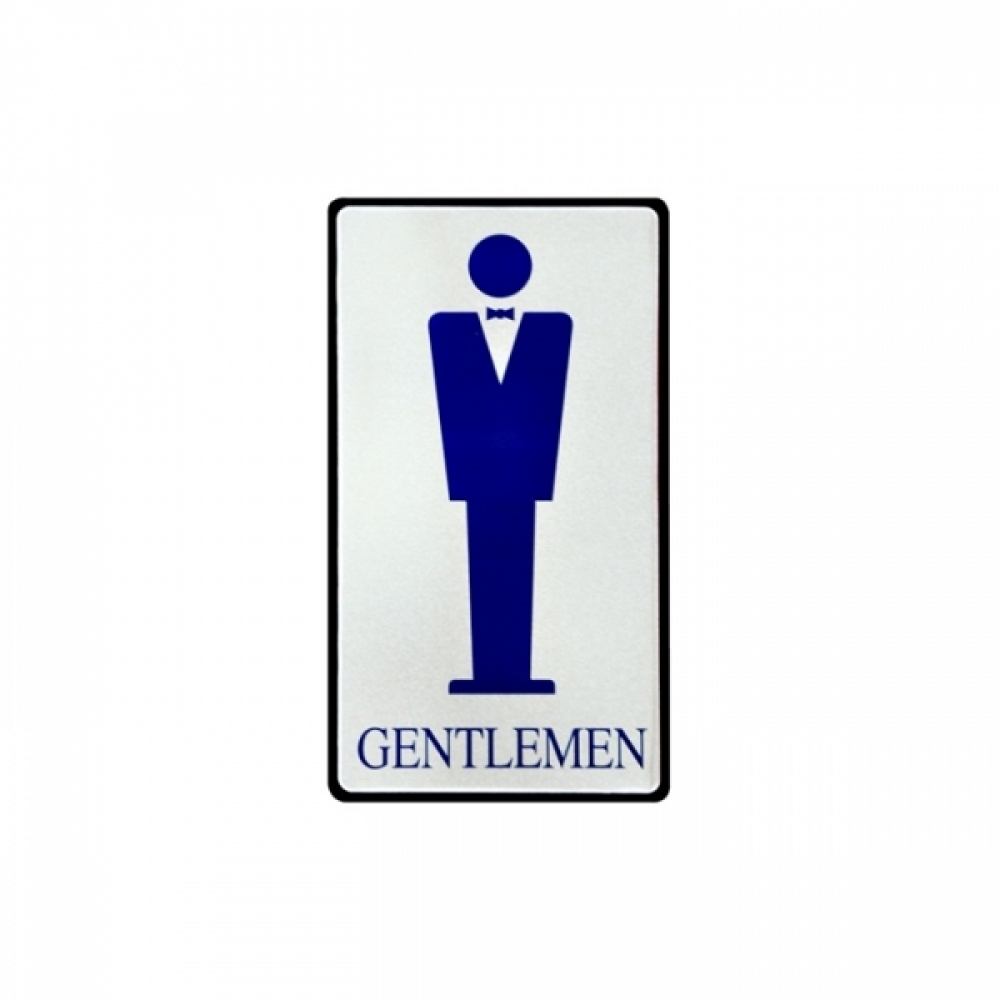 UNP UH-6002 알루미늄 입체 표지판 사인 GENTLEMEN 100_180_3mm