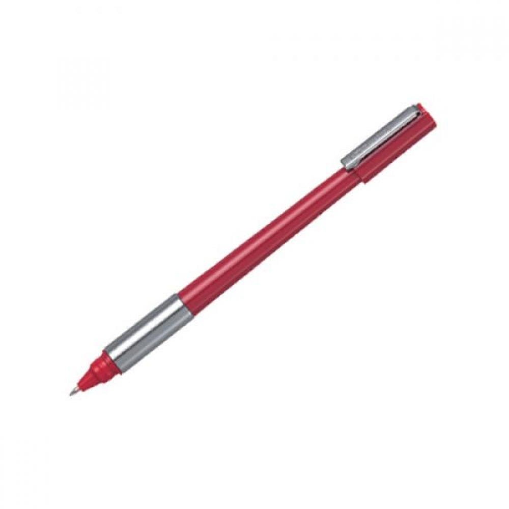 펜텔 라인스타일 볼펜 BK708 0.8mm 적 5개