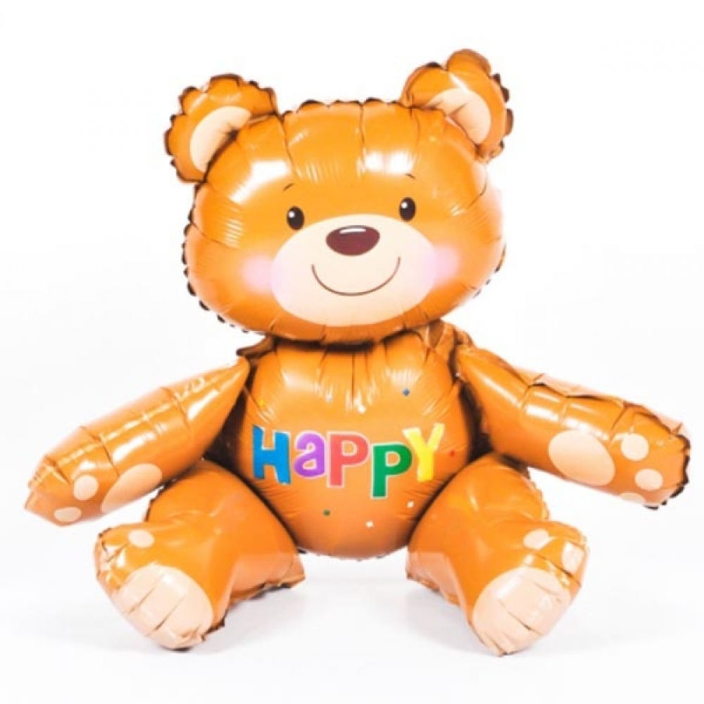 PW 슈퍼쉐잎은박풍선(HAPPY곰돌이)