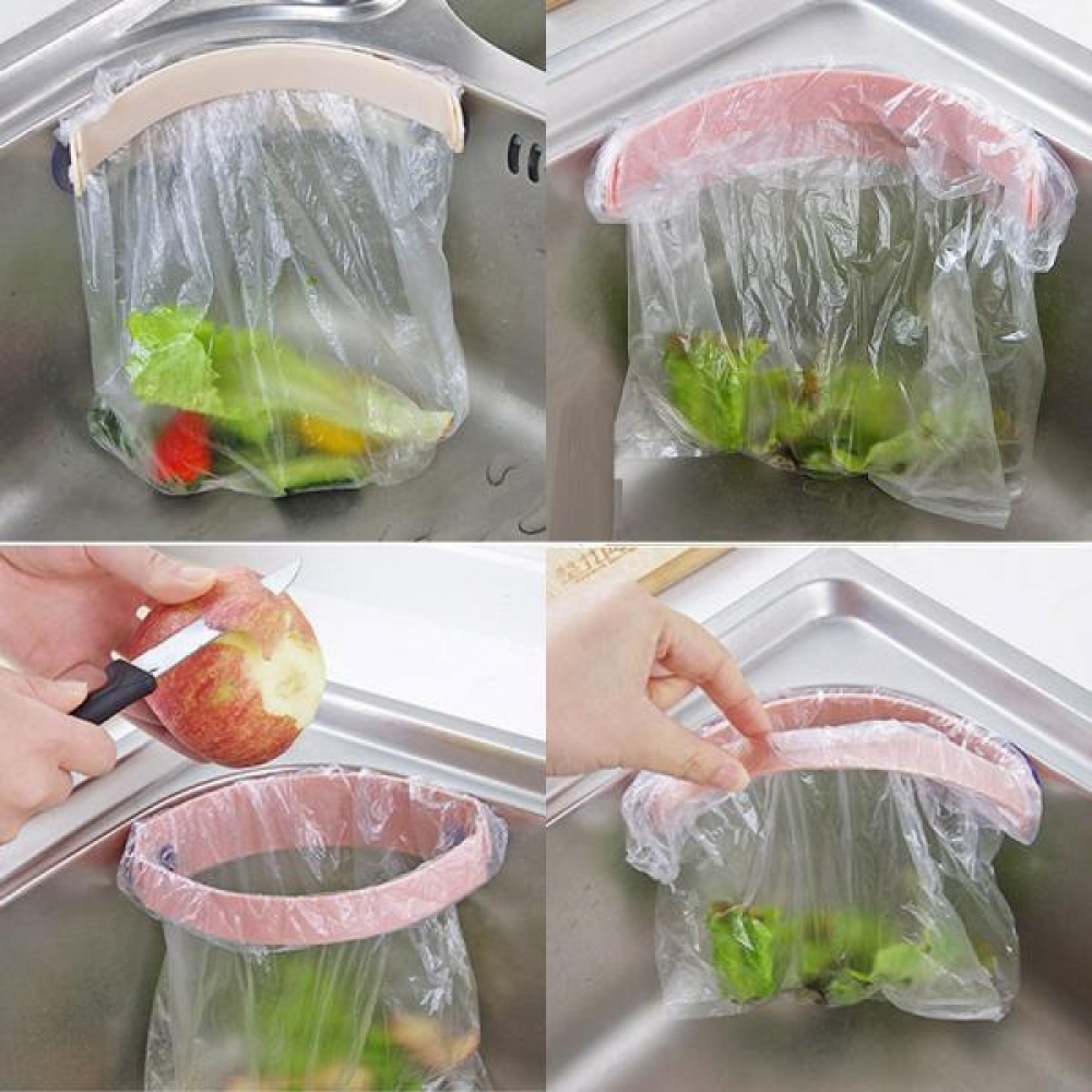 싱크대매직홀더 비닐봉지 거치대 음식물쓰레기