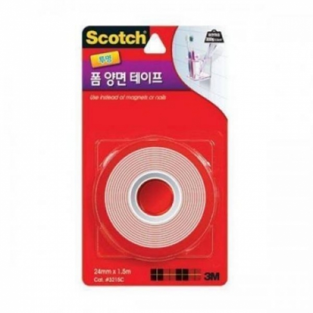 3M 투명 폼 양면테이프 3215C 24mmx1.5M