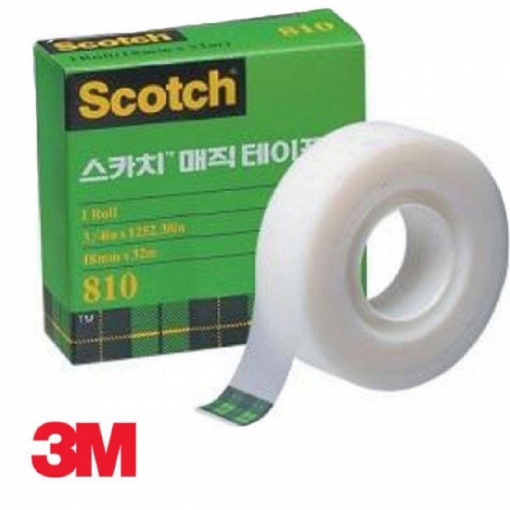 3M 스카치 매직 테이프 810R 리필 18mmx32M