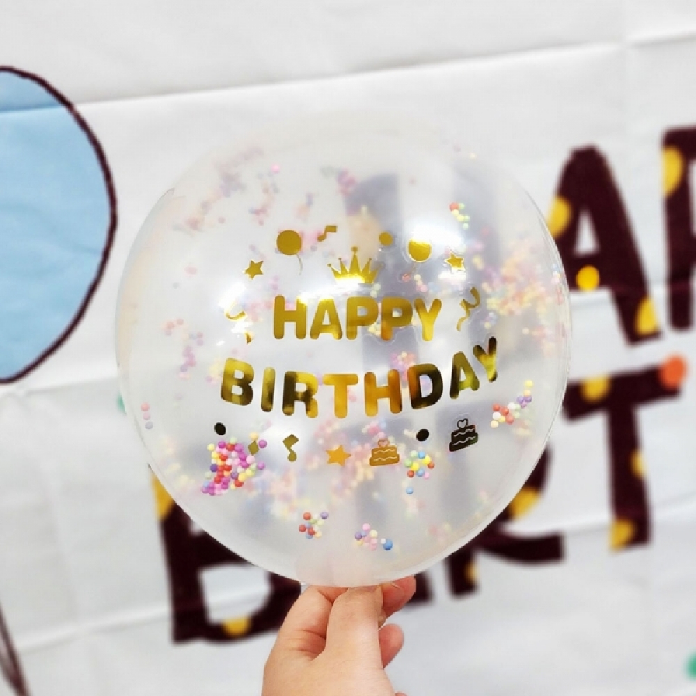 생일 축하 레터링 스티커