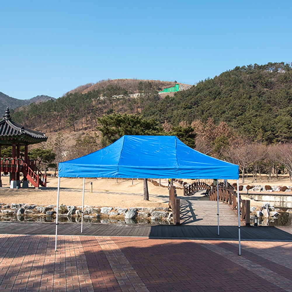 프리미엄 캐노피 천막 알루미늄 골조+지붕 3X4.5 3X6 포장마차 야외 실내 테라스 옥상 그늘막 텐트 행사용
