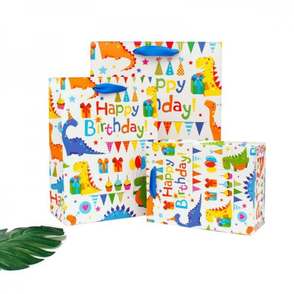 공룡 쇼핑백 생일선물가방 종이쇼핑백 대 DD-12126