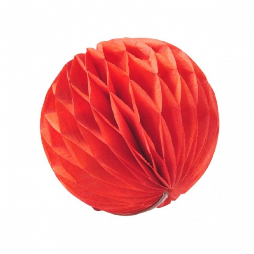 PWM-DK 페이퍼허니컴볼(6cm)레드 꽃볼 페이퍼벌룬