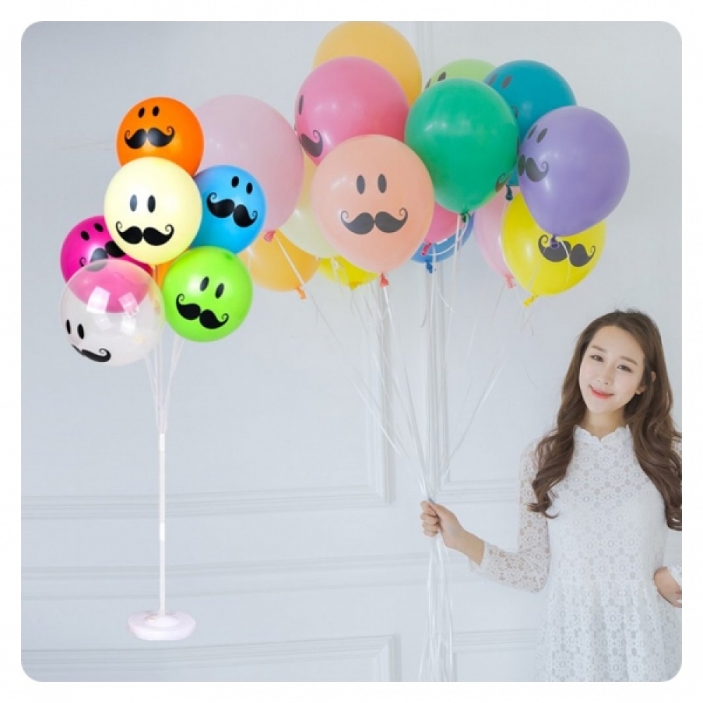 PWM-DK 풍선꽂이장식세트130cm(콧수염혼합)