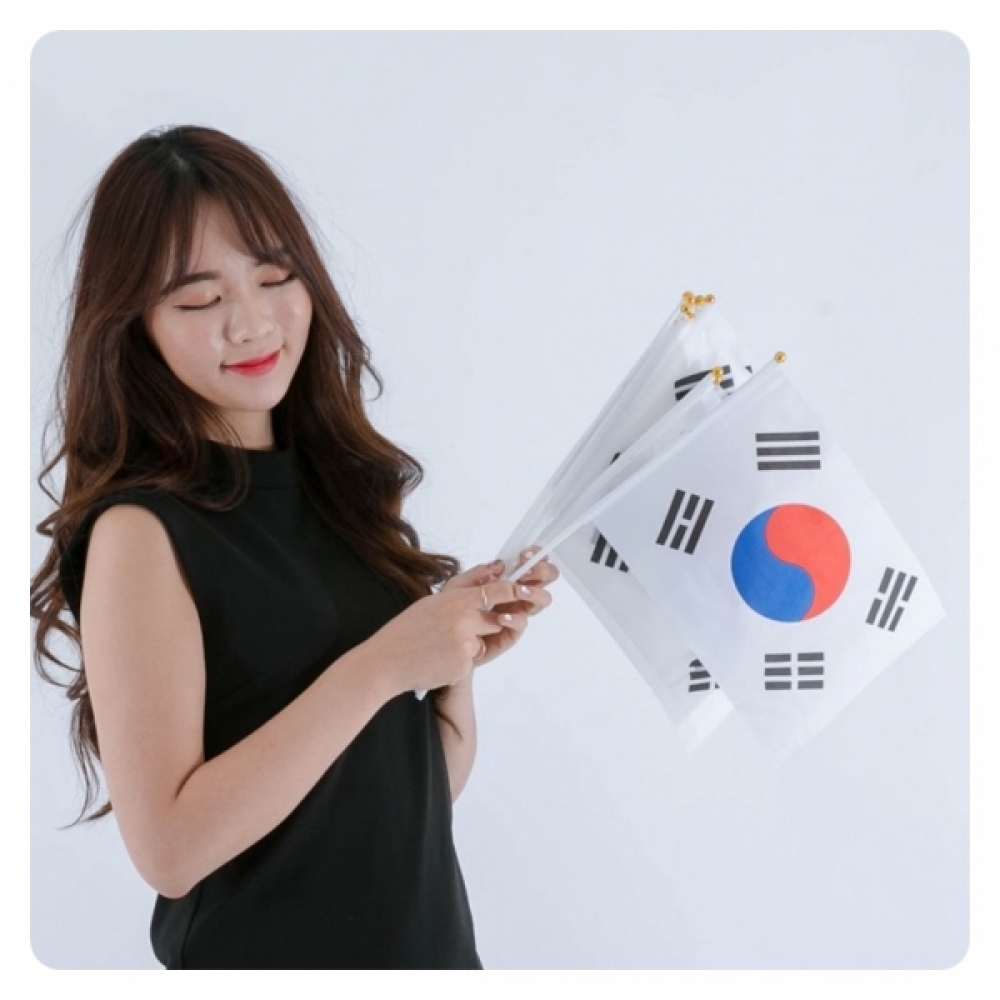 PWM-DK 일체형수기태극기(일반)10개입