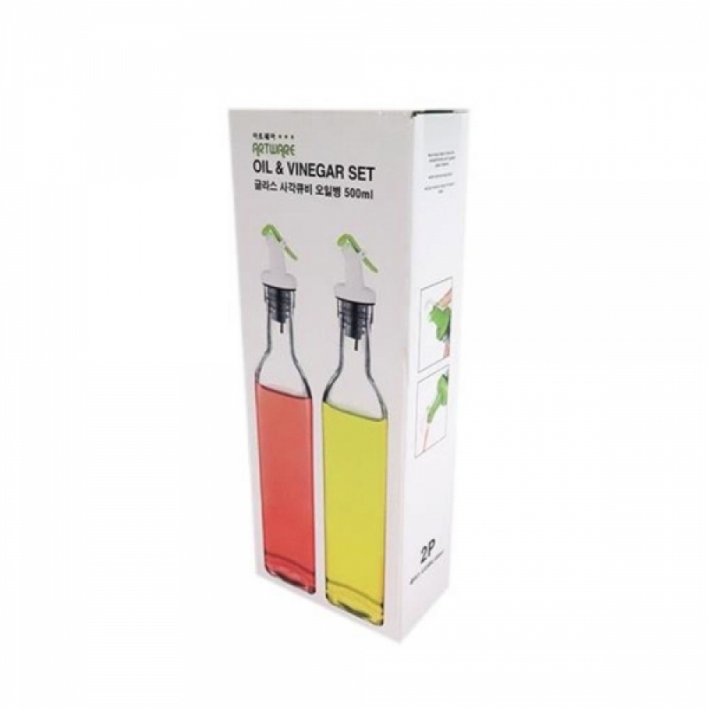 투명한 유리 오일병 500ml 소분용기 오일통 소스병