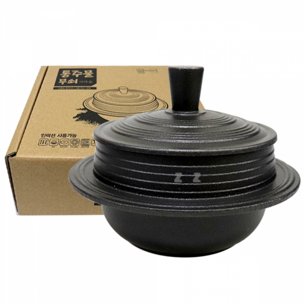 IS-M 통주물 무쇠가마솥 24cm -H