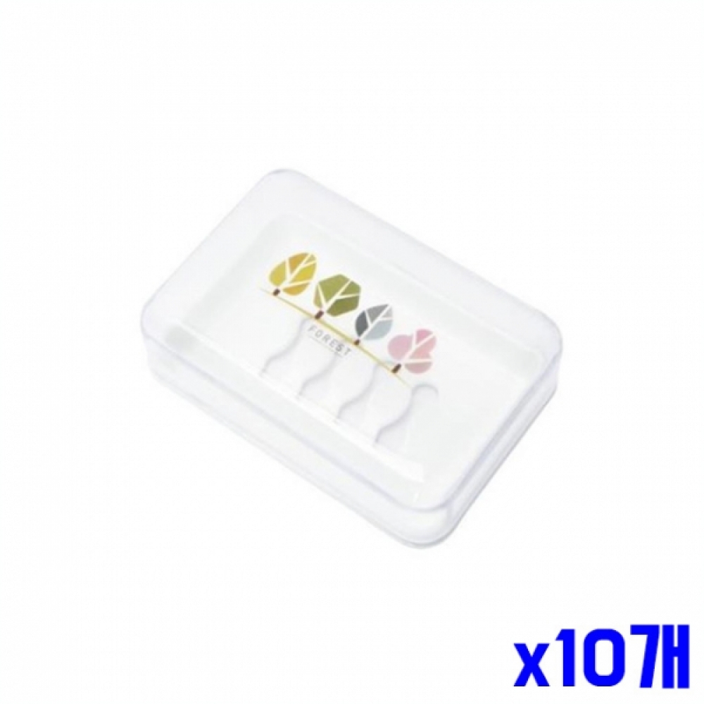 심플 디자인 투명 비누곽 케이스 중 x10개 비누받침