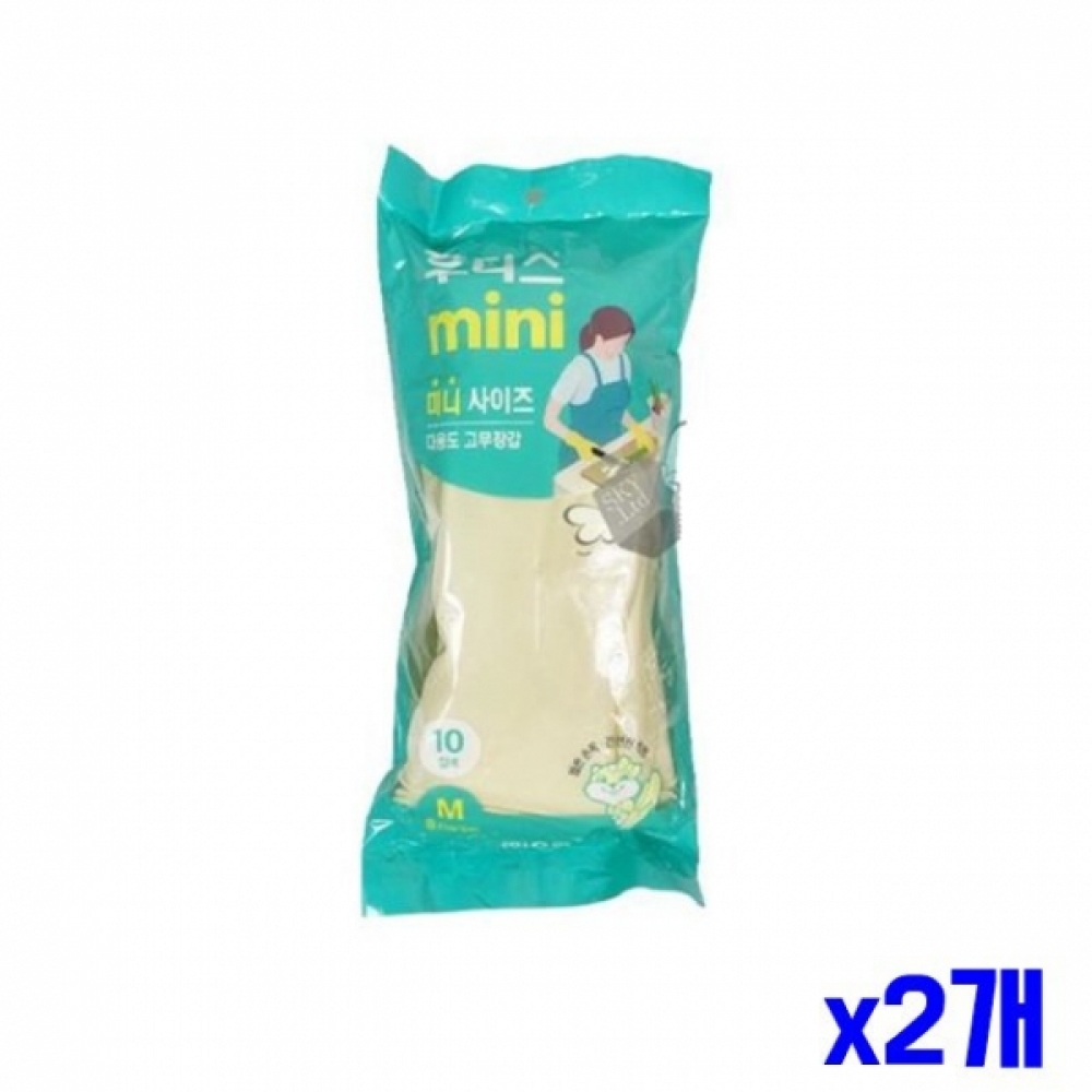 다용도 항균 고무장갑 M 10켤레 x2개묶음 주방용품