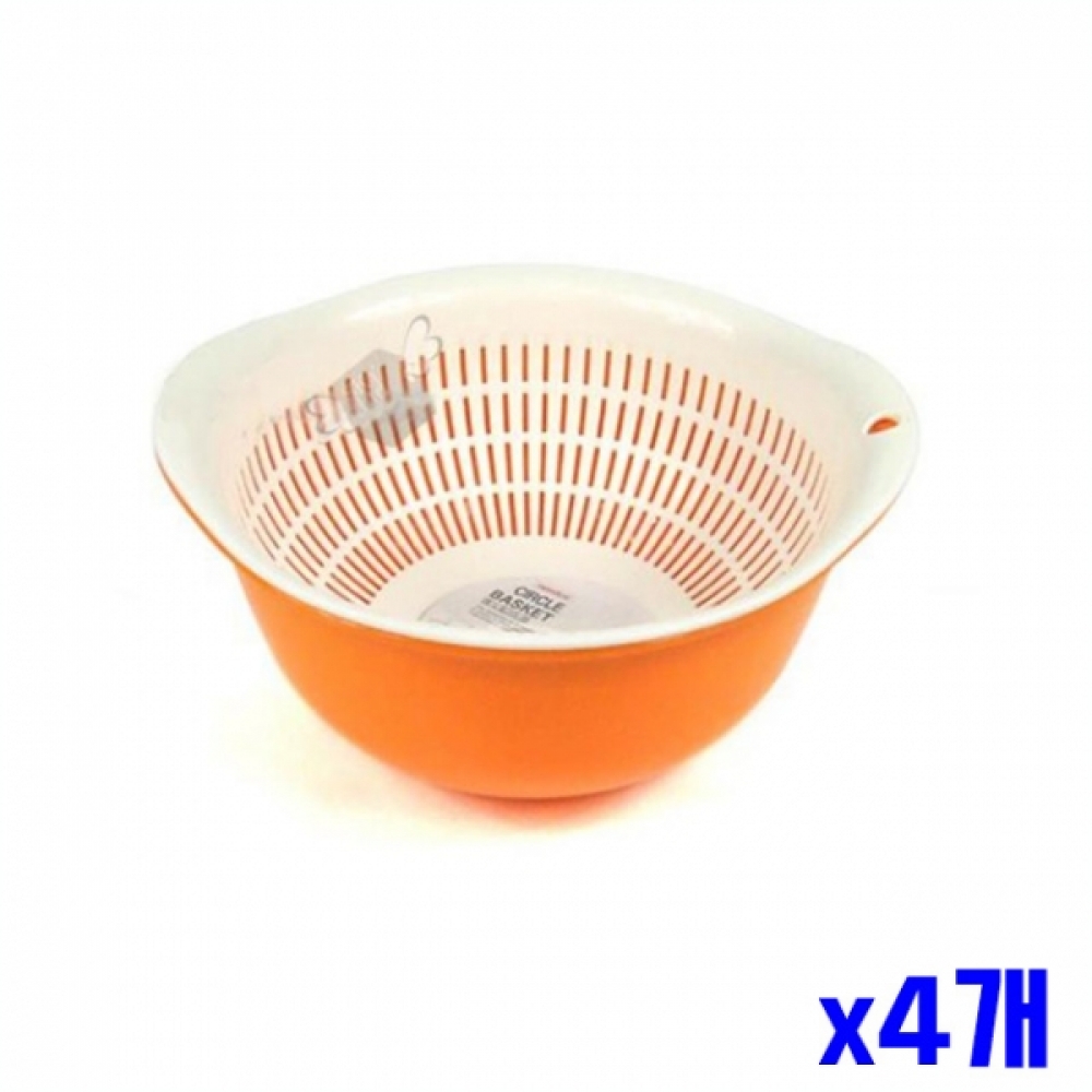 야채 물빠짐 원형 채망 바스켓 중 주방용품 x4개 채반