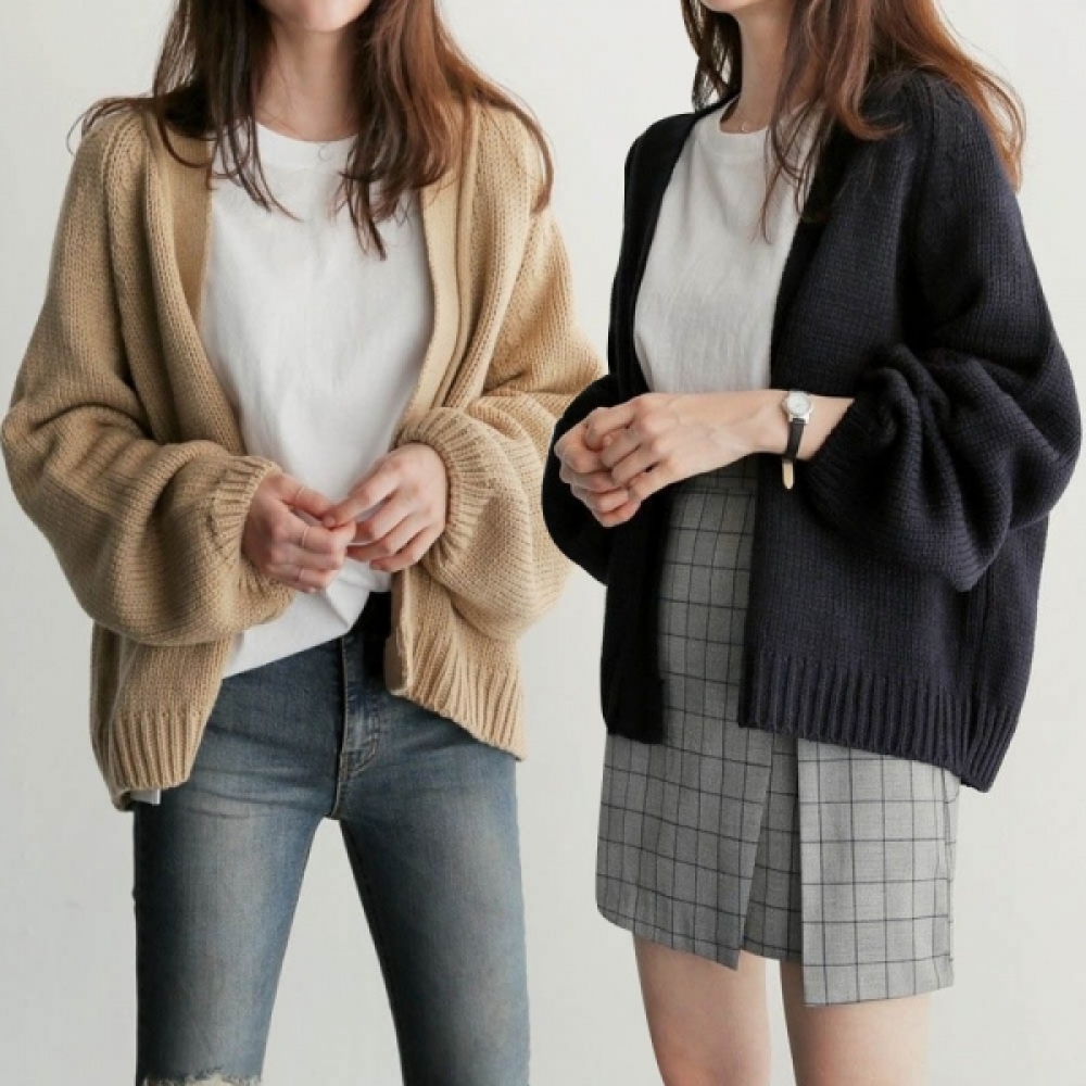 LEA-M68 니트숏가디건