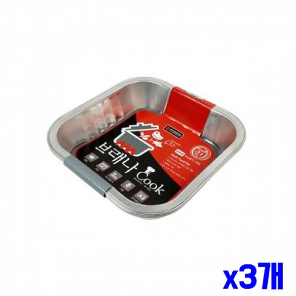 일회용 사각 멀티냄비 1500ml 3개입 x3개 캠핑냄비