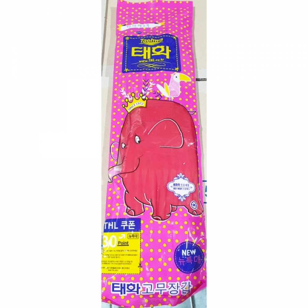 FK-M 고무장갑 특대 빨간색 X100