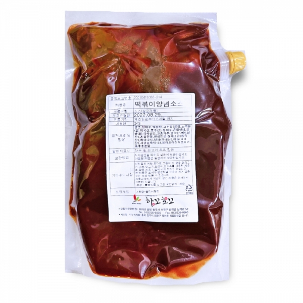 FK-M 매콤달콤 떡볶이소스 2kg 액상소스 간편양념