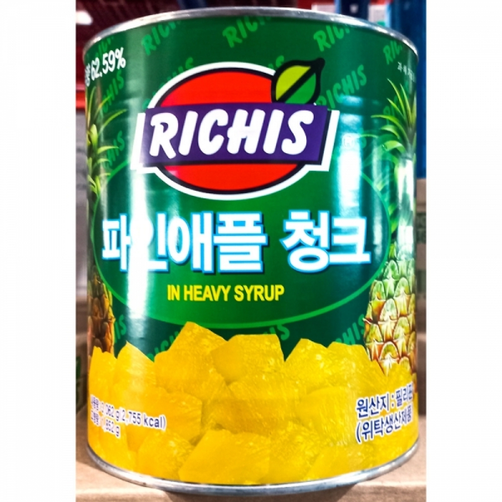 FK-M 리치스 파인애플캔 청크 X6