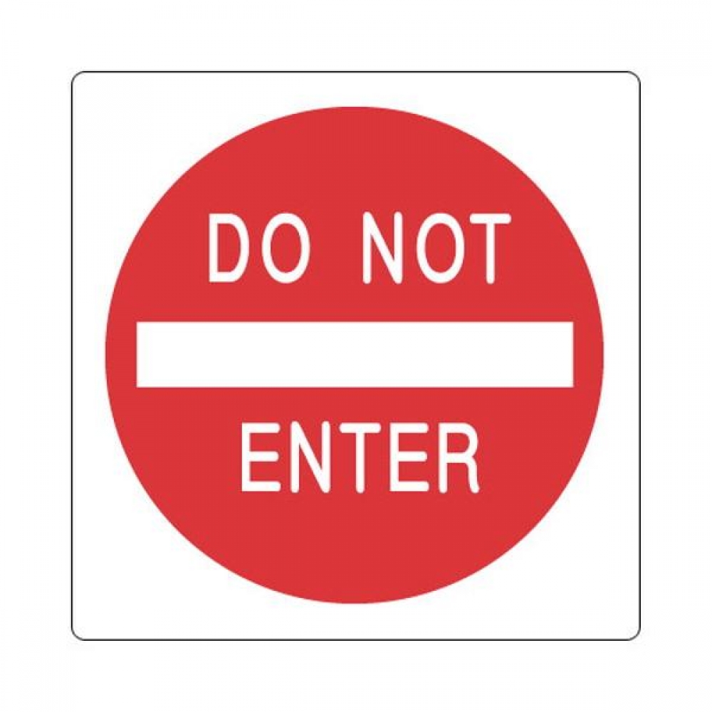 세모네모 표지판 2818 DO NOT ENTER 100x100