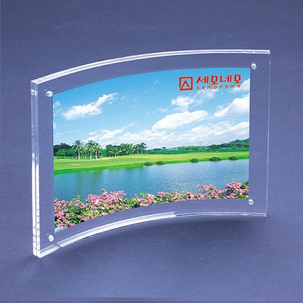 세모네모 자석 액자 커브형3R 127X89 A1033