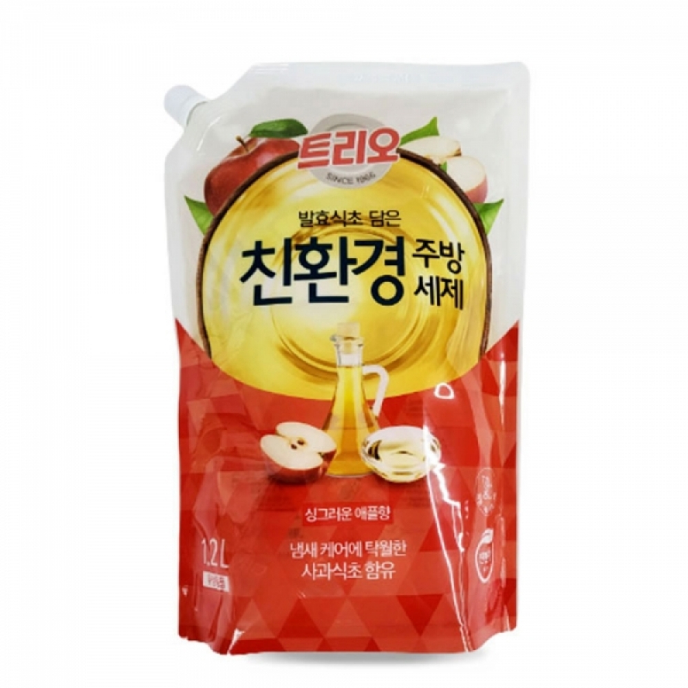 발효식초 담은 사과향 베이킹소다 주방세제 리필 1.2L