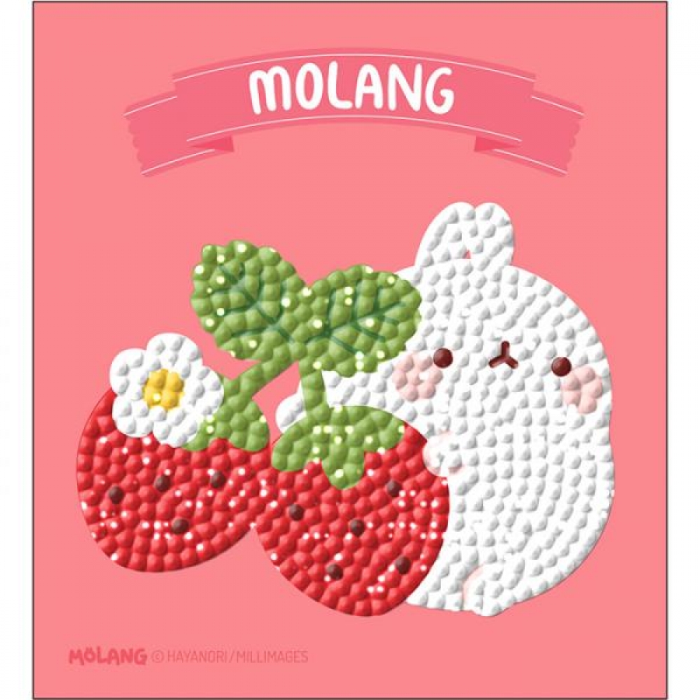 몰랑 달콤딸기 (스티커) 보석십자수 10x11