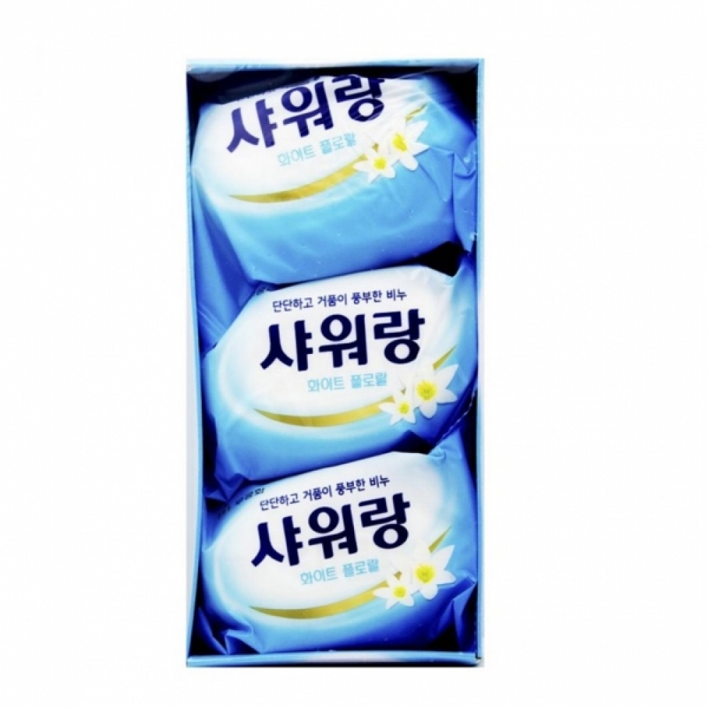 BTM-M68 샤워랑비누(화이트 프로랄)3입