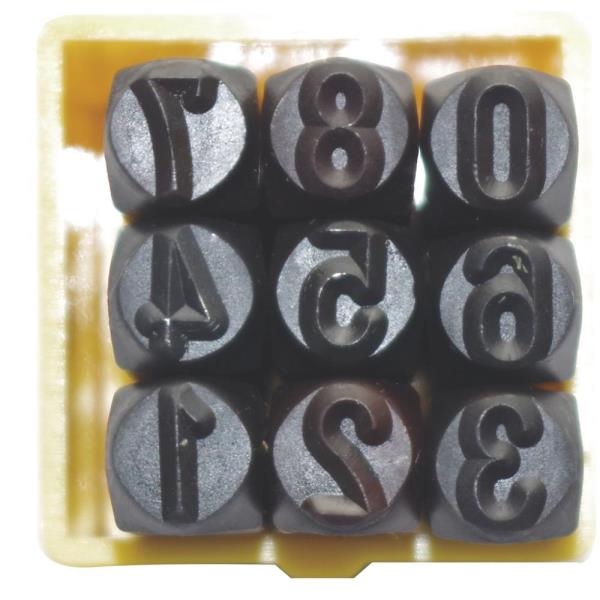 50193 숫자펀치 6mm 8 x 8 x 64mm 펀칭기 작업 공구