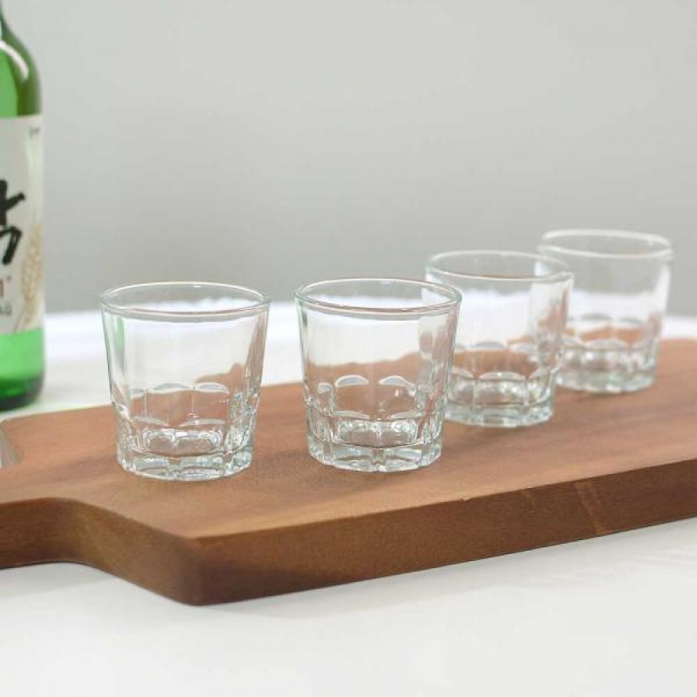 유리소주잔 투명 4P