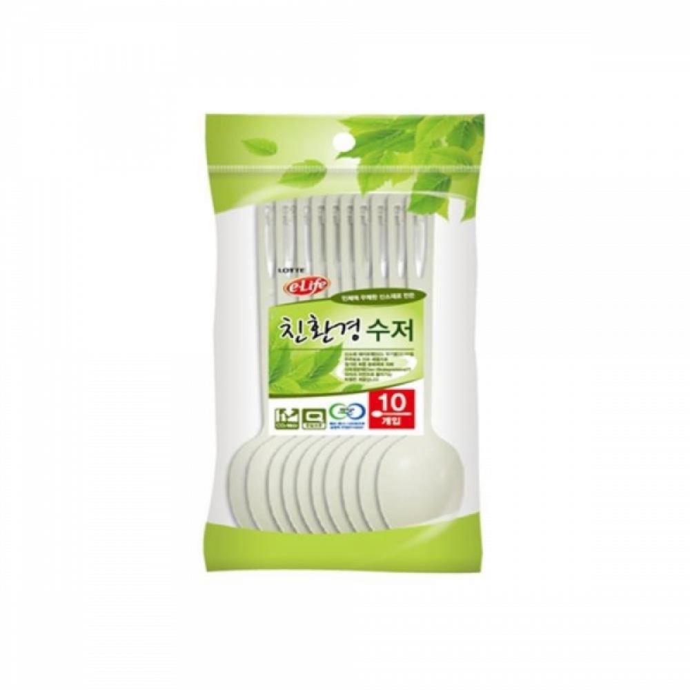 사용이 간편한 일회용품 다용도 수저 10p 디저트스푼