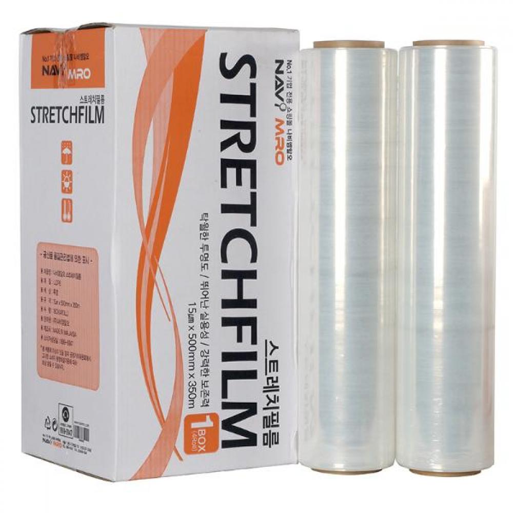 스트레치필름 20μm x 500mm x 400m 4EA BOX NAVI