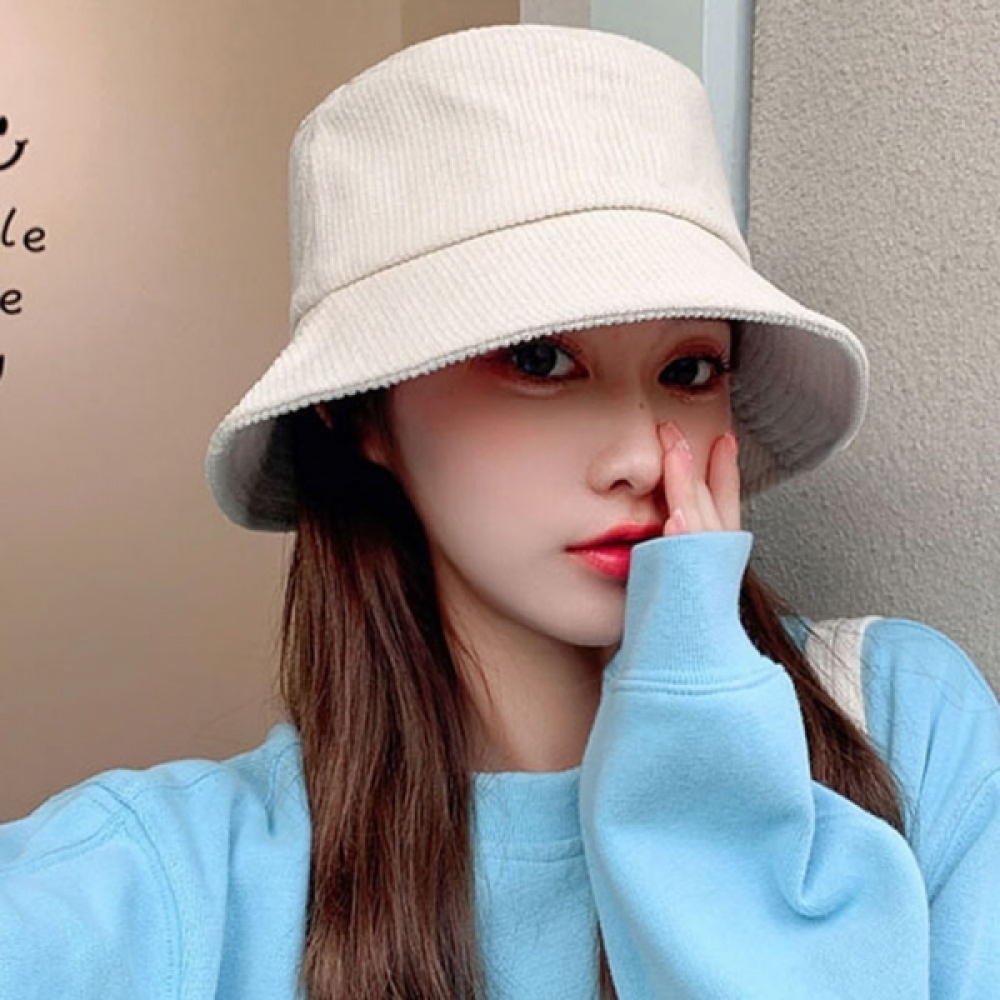 통풍이 좋은 남성 여성 패션 코듀로이 벙거지 버킷햇