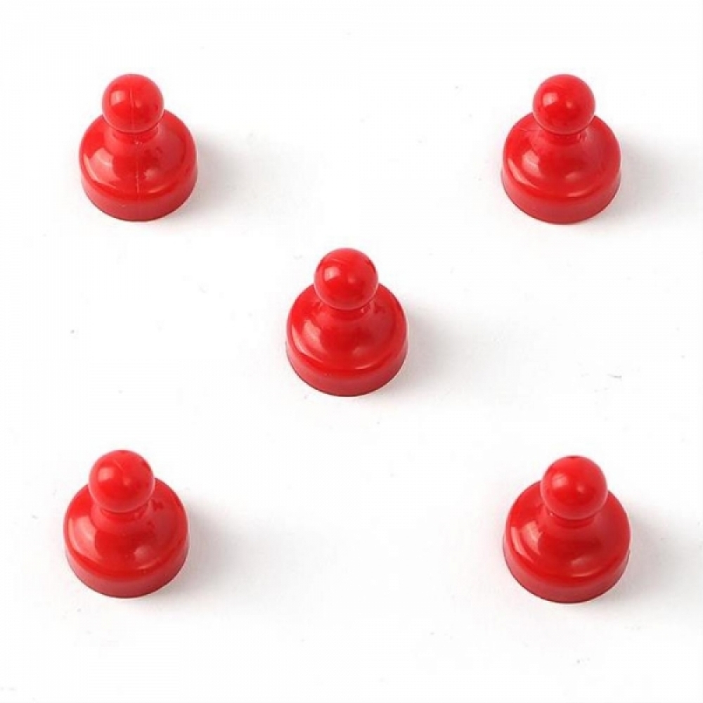 간편 부착 다용도 자석홀더 5p세트(2x2.5cm) (레드)