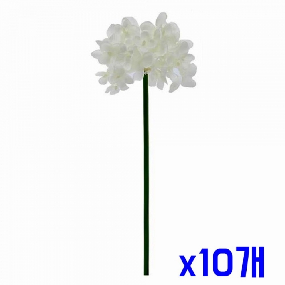인테리어 수국 한송이 조화(화이트) x10개