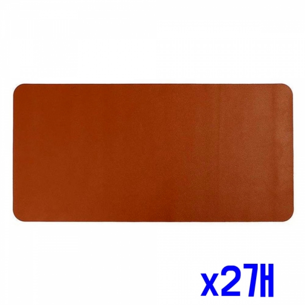 가죽 간편 휴대 데스크 매트(80x40cm) (브라운) x2개