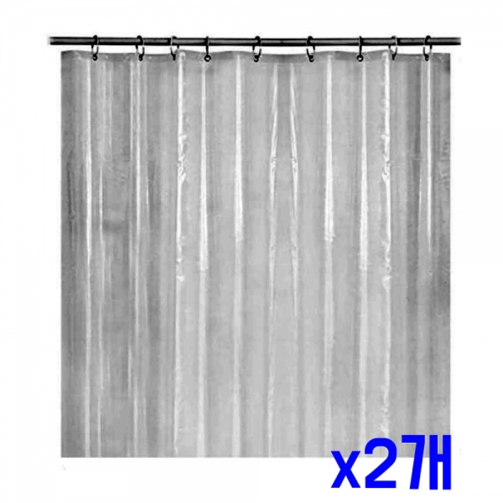 클린바쓰 투명 물튐방지 샤워커튼(180cmx200cm) x2개